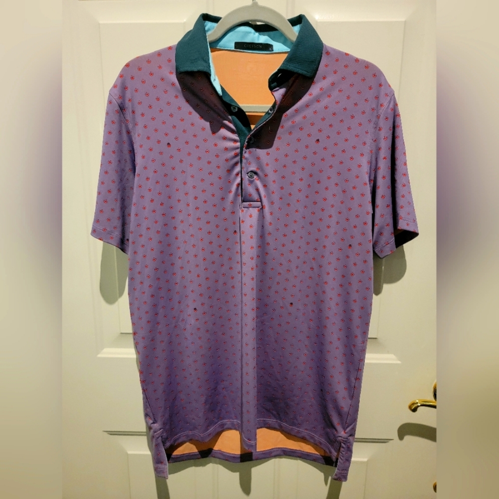 Greyson Garden Floral Golf Polo (Small)